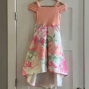 SPEECHLESS Off-The-Shoulder High Low Dress
